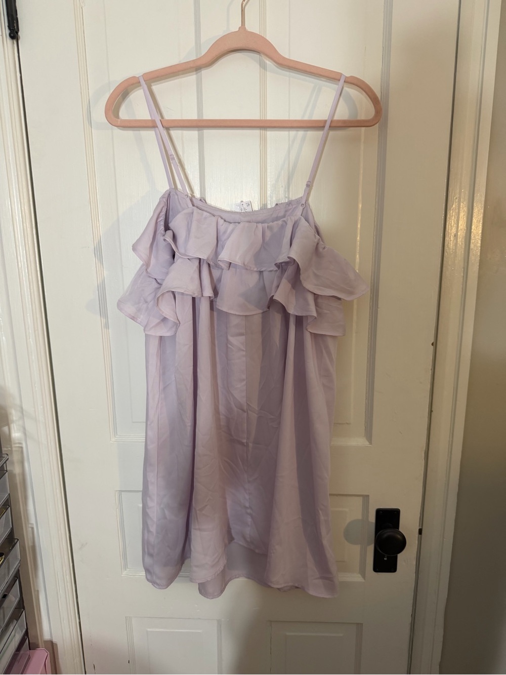 Old Navy Lavender Ruffle Spaghetti-Strap Dress